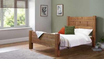 Small Double Bedstead High Foot End